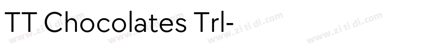 TT Chocolates Trl字体转换